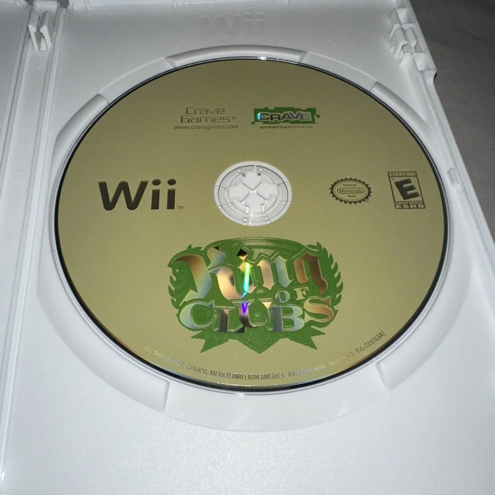 King of Clubs (Nintendo Wii, 2008) CIB Complete w/ Manual Near Mint Condition